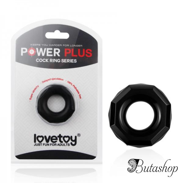 Прозрачное эрекционное кольцо Power Plus без вибрации - butashop.com