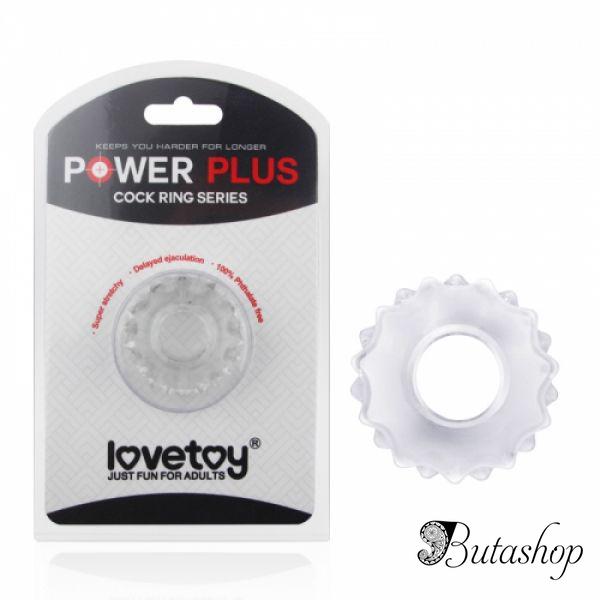 Прозрачное эрекционное кольцо для пениса Power Plus - az.butashop.com