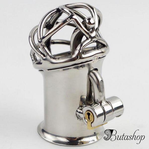 Stainless Steel PA Lock 6mm Glans Piercing Male Chastity Device Albert Piercing - az.butashop.com