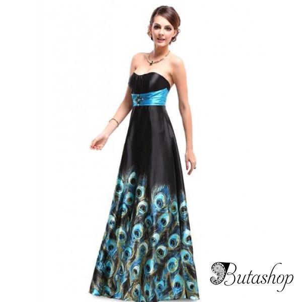 РАСПРОДАЖА! Длинное вечернее платье с принтом - az.butashop.com