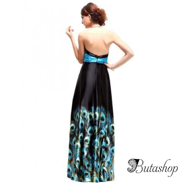 РАСПРОДАЖА! Длинное вечернее платье с принтом - az.butashop.com