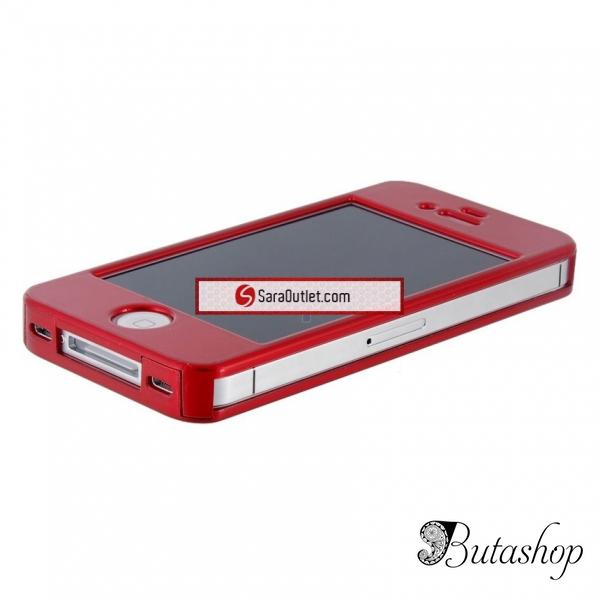 РАСПРОДАЖА! Plastic Flip Case for iPhone 4/ 4S (Red) - az.butashop.com