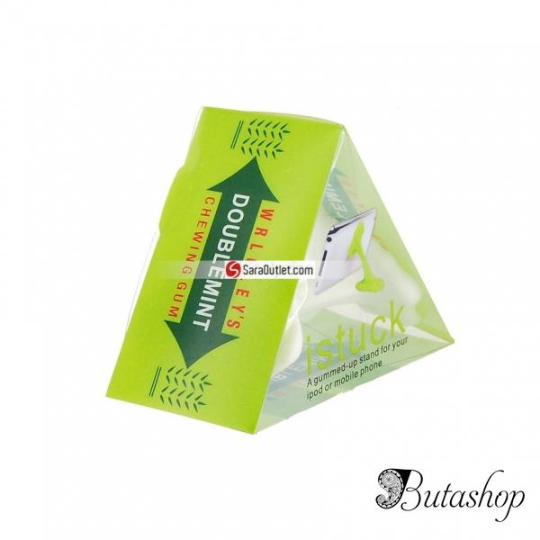 РАСПРОДАЖА! Chewing-gum Pattern Silicon Stand for iPhone (White) черный - az.butashop.com