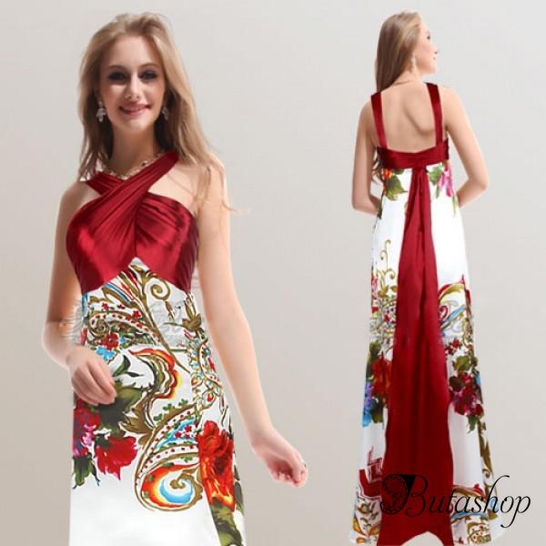 РАСПРОДАЖА! Шикарное платье с восточным принтом - az.butashop.com