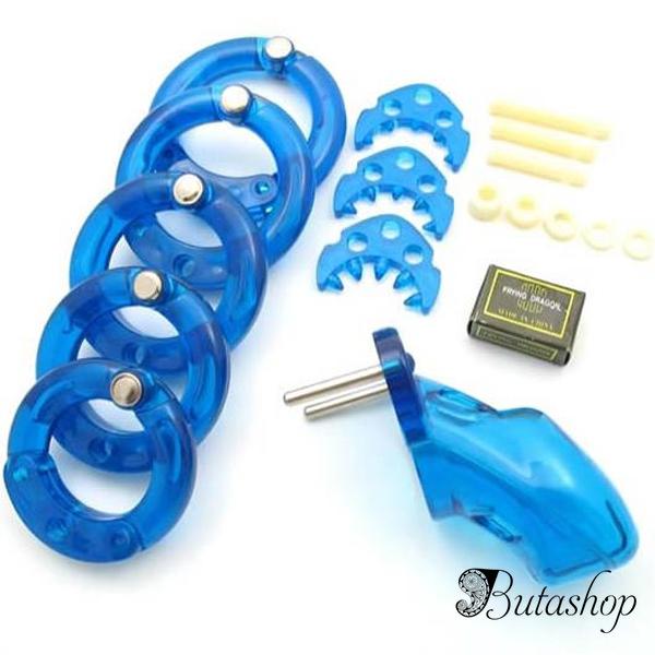 Синее мужское устройство целомудрия CB-3000 - az.butashop.com