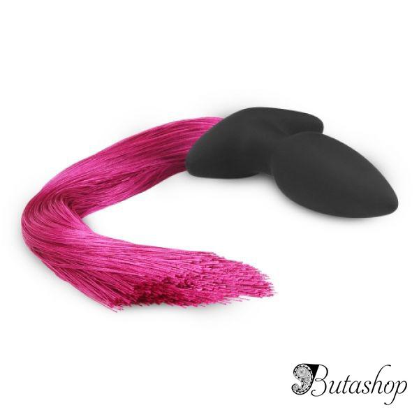 Silicone Anal Plug with Pony Tail - az.butashop.com