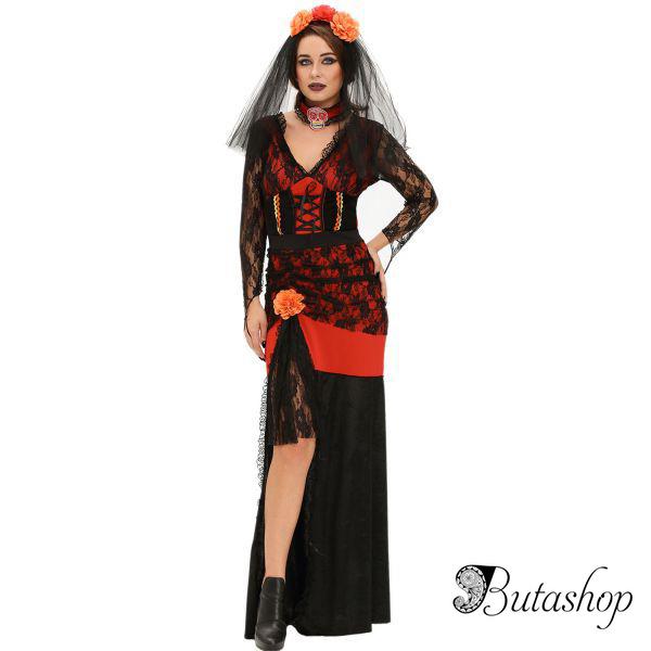 Королева мертвых косплей костюм Halloween Party Cosplay Costume - az.butashop.com