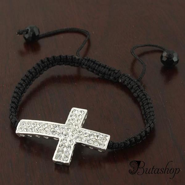 РАСПРОДАЖА! Плетеный браслет с крестиком - az.butashop.com