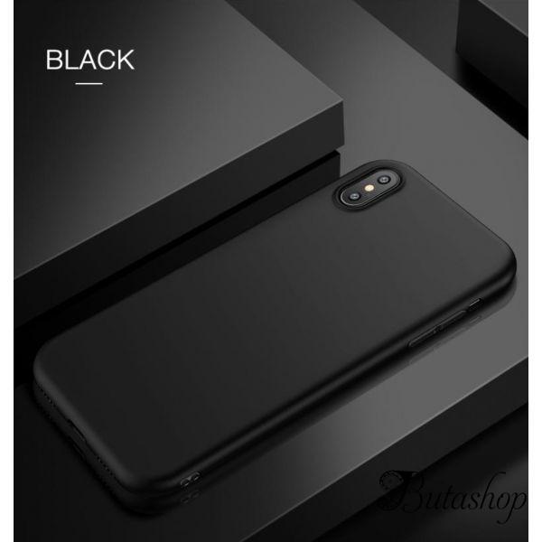 РАСПРОДАЖА! Чехол для Iphone XS / Iphone X / Iphone 10 из тонкого матового TPU черный - az.butashop.com