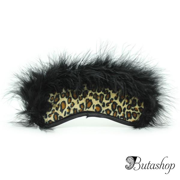 Леопардовая маска с пушком - az.butashop.com