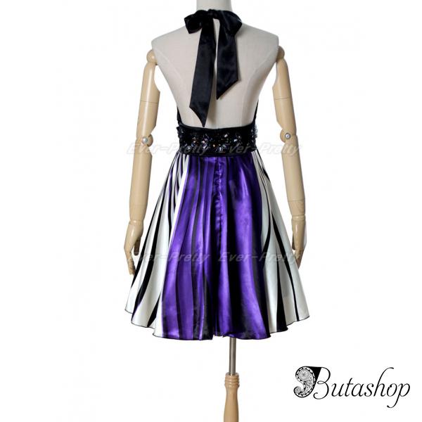 РАСПРОДАЖА! Коктейльное платье с ярким принтом и открытой спиной - az.butashop.com
