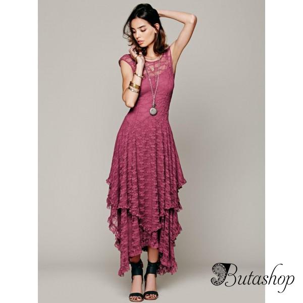 Платье Maxi розовое - az.butashop.com