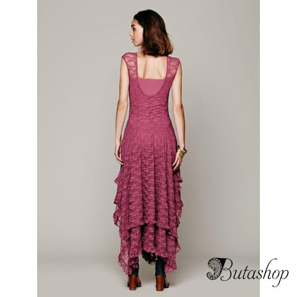 Платье Maxi розовое - az.butashop.com