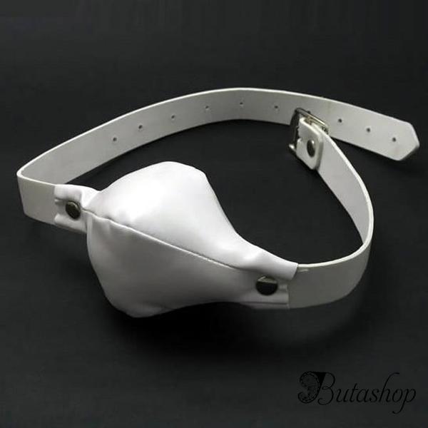 Белый кляп для рта 2 см - az.butashop.com