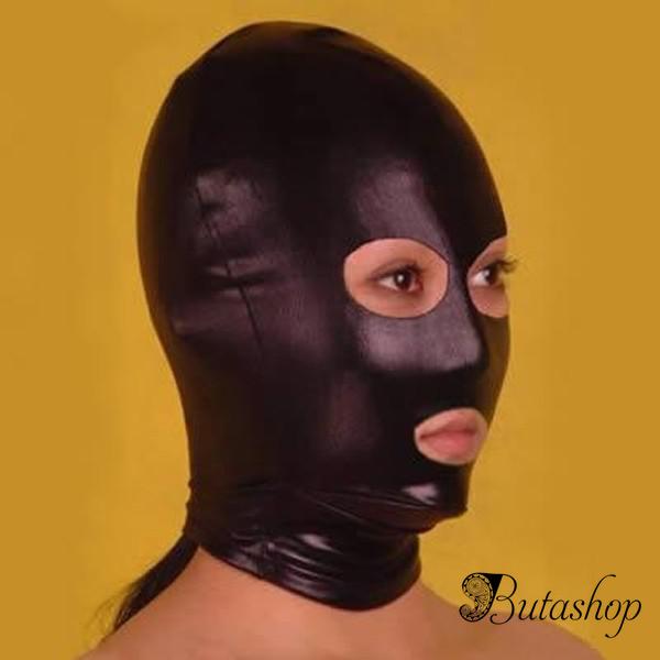 Черная виниловая маска с вырезами - az.butashop.com